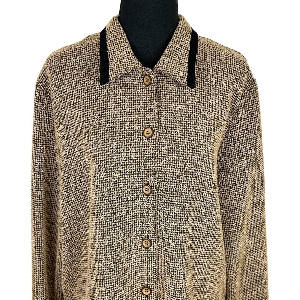 Vintage Velvet Collar Buttoned Shirt
